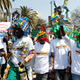 Environmental activists march as they take part in the Climate strike protest calling for action on climate change, in Nairobi, Kenya, September 20, 2019